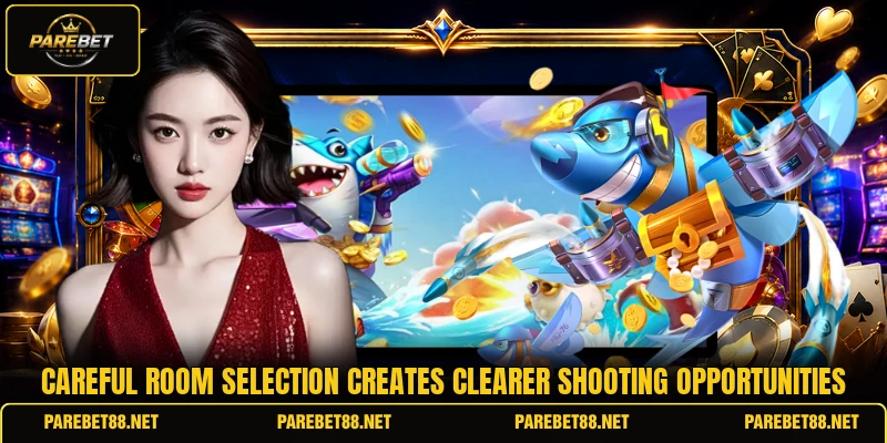 Careful room selection creates clearer shooting opportunities