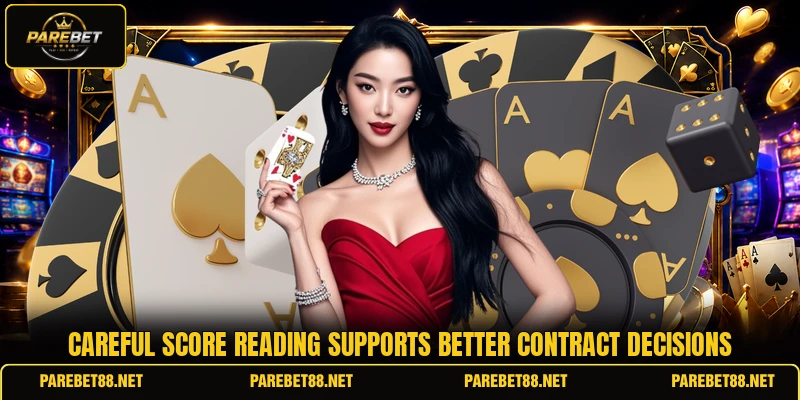 Careful score reading supports better contract decisions