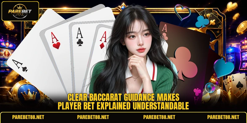Clear baccarat guidance makes player bet explained understandable