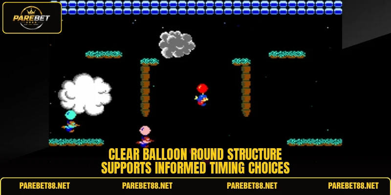 Clear Balloon round structure supports informed timing choices