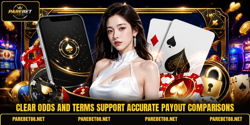 Clear odds and terms support accurate payout comparisons