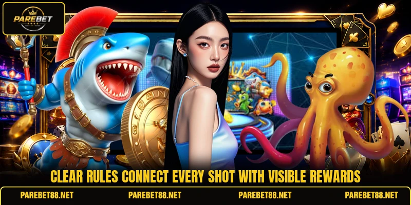 Clear rules connect every shot with visible rewards
