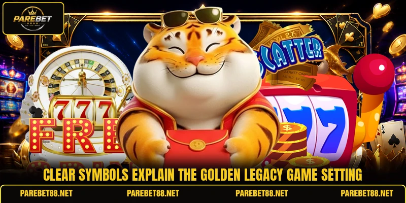 Clear symbols explain the Golden Legacy game setting