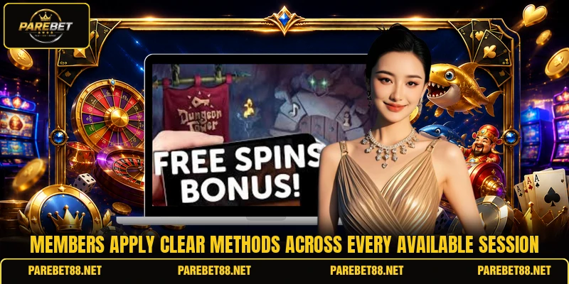 Members apply clear methods across every available session