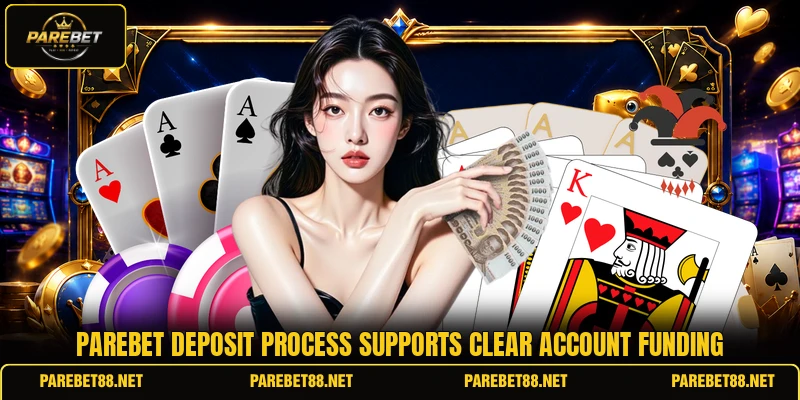 PAREBET deposit process supports clear account funding