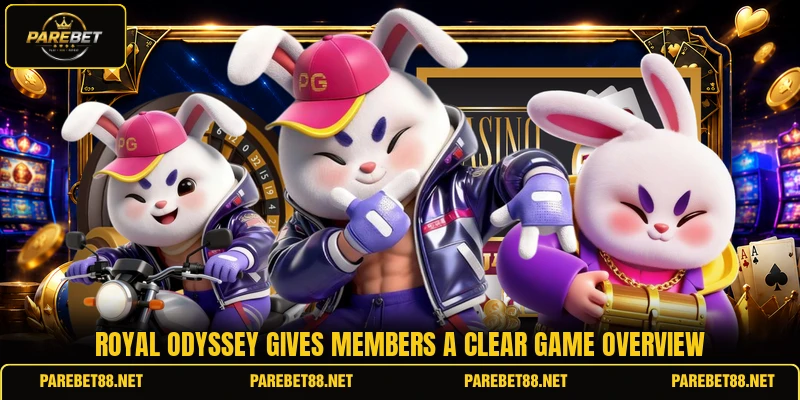 Royal Odyssey gives members a clear game overview