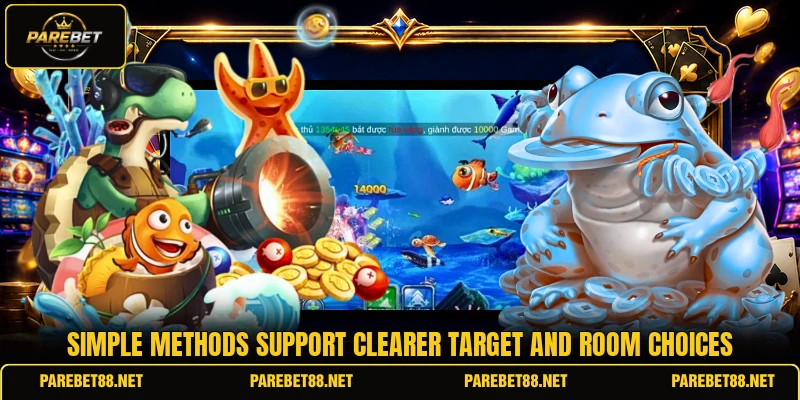 Simple methods support clearer target and room choices