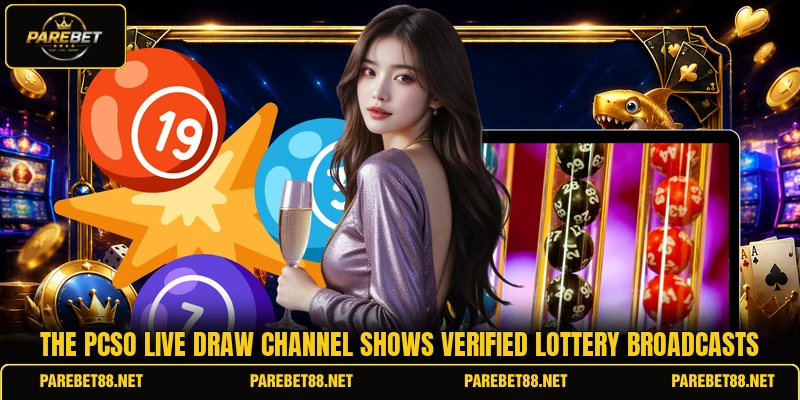 The pcso live draw channel shows verified lottery broadcasts