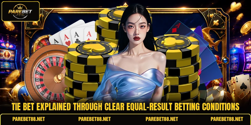 Tie bet explained through clear equal-result betting conditions